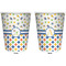 Boy's Space & Geometric Print Trash Can White - Front and Back - Apvl