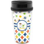 Boy's Space & Geometric Print Acrylic Travel Mug without Handle (Personalized)