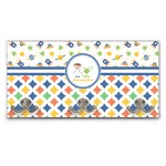 Boy's Space & Geometric Print Wall Mounted Coat Rack (Personalized)