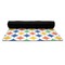 Boy's Space & Geometric Print Yoga Mat Rolled up Black Rubber Backing