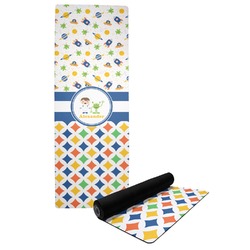 Boy's Space & Geometric Print Yoga Mat (Personalized)