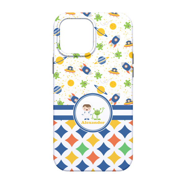 Boy's Space & Geometric Print iPhone 13 Pro Tough Case - Back