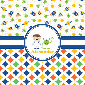 Boy's Space & Geometric Print