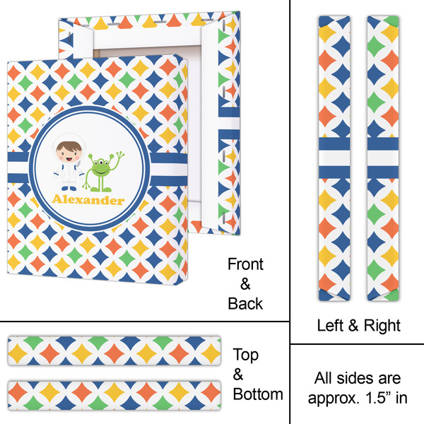 Boy's Astronaut 11x14 - Canvas Print - Approval