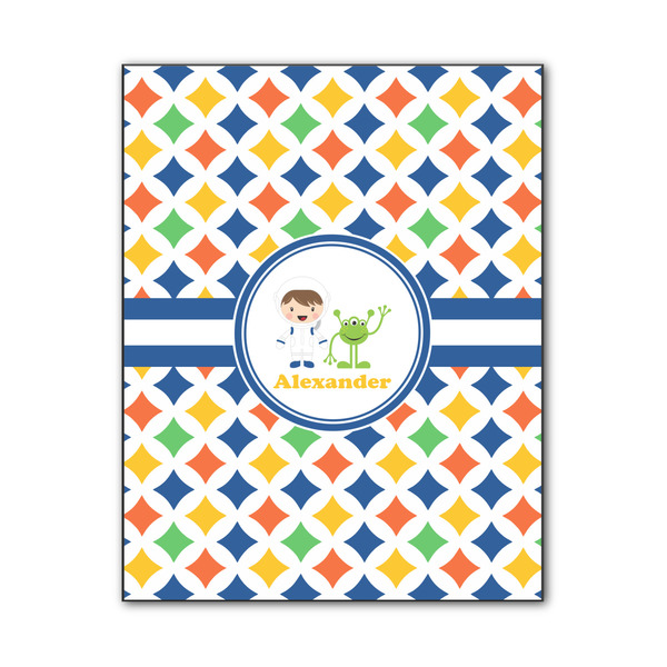Custom Boy's Astronaut Wood Print - 11x14 (Personalized)