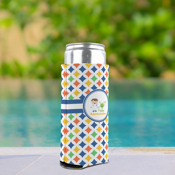 Boy's Astronaut Can Cooler - Tall 12oz - In Context