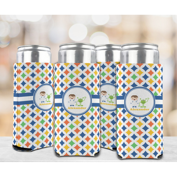 Boy's Astronaut 12oz Tall Can Sleeve - Set of 4 - LIFESTYLE