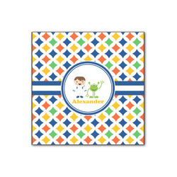 Boy's Astronaut Wood Print - 12x12 (Personalized)