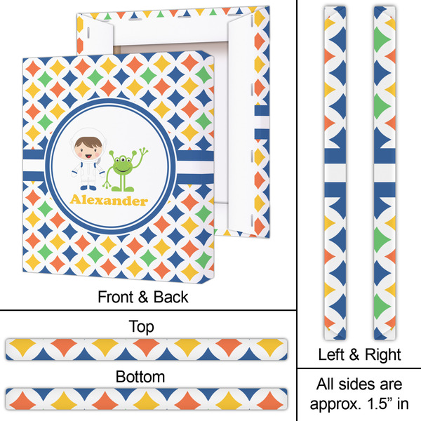 Boy's Astronaut 20x24 - Canvas Print - Approval