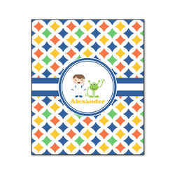 Boy's Astronaut Wood Print - 20x24 (Personalized)