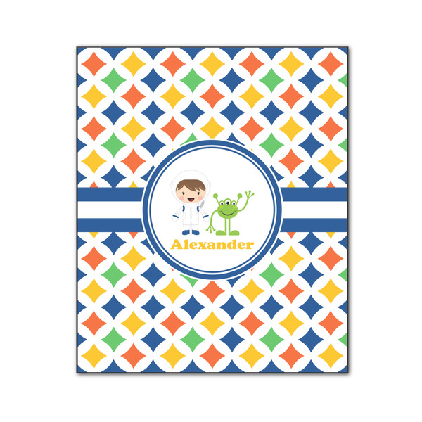 Boy's Astronaut 20x24 Wood Print - Front View