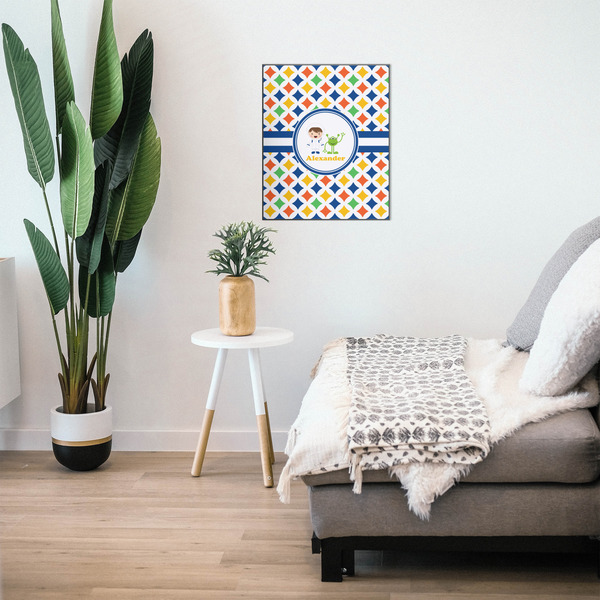 Boy's Astronaut 20x24 Wood Print - In Context