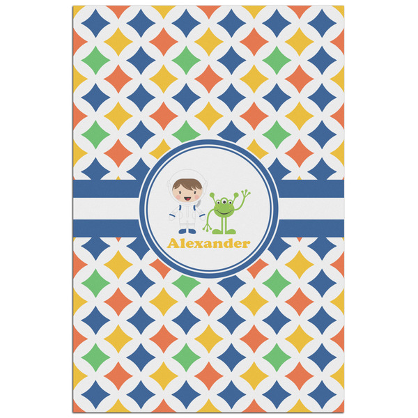 Custom Boy's Astronaut Poster - Matte - 24x36 (Personalized)