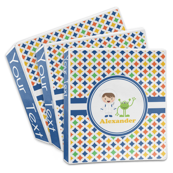 Custom Boy's Astronaut 3-Ring Binder (Personalized)