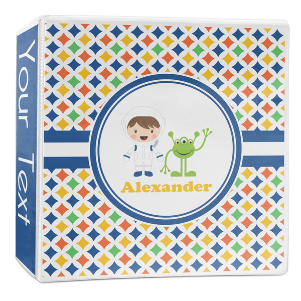 Custom Boy's Astronaut 3-Ring Binder - 2 inch (Personalized)