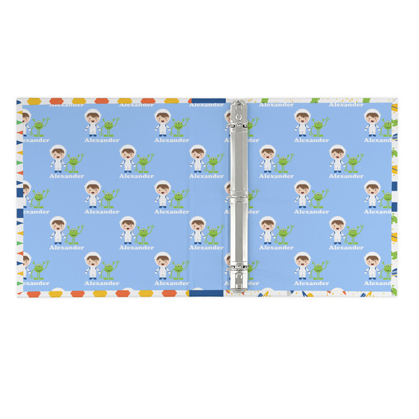 Boy's Astronaut 3 Ring Binders - Full Wrap - 1" - OPEN INSIDE
