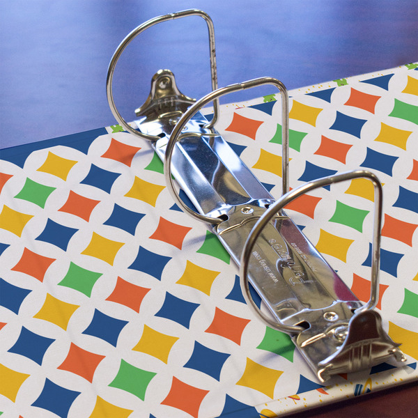 Boy's Astronaut 3 Ring Binders - Full Wrap - 3" - DETAIL