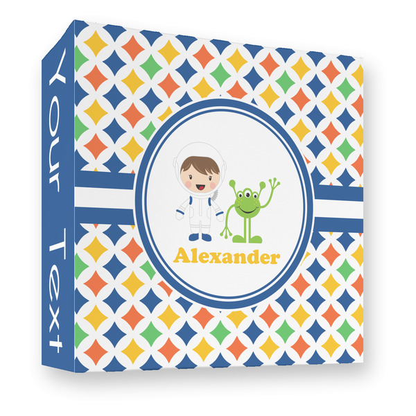 Boy's Astronaut 3 Ring Binders - Full Wrap - 3" - FRONT