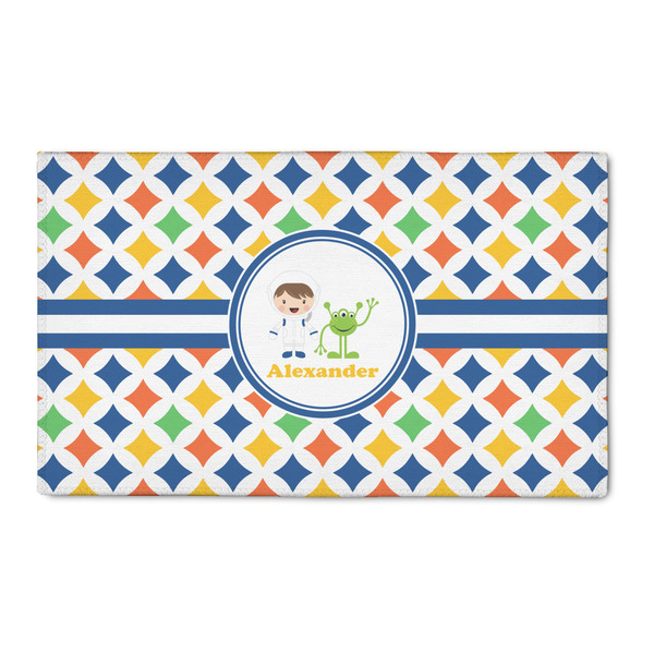 Custom Boy's Astronaut 3' x 5' Patio Rug (Personalized)