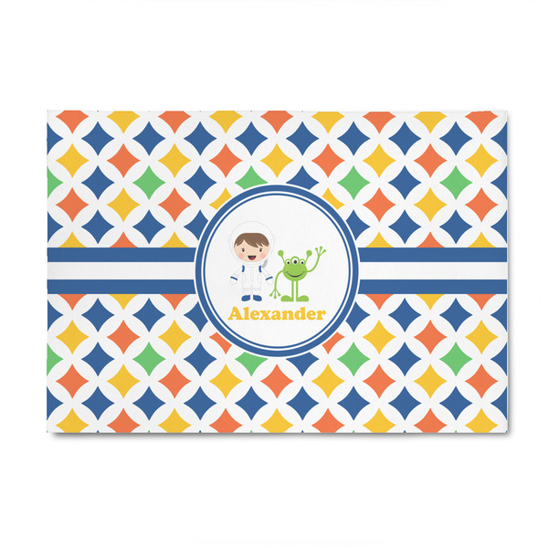 Custom Boy's Astronaut 4' x 6' Indoor Area Rug (Personalized)