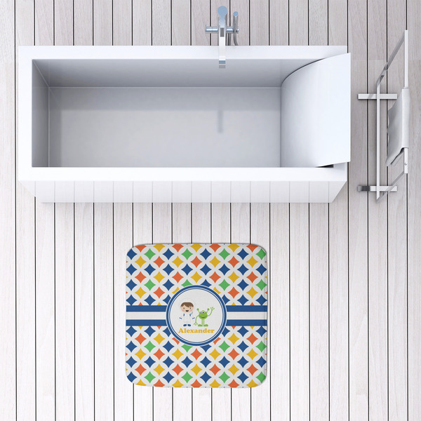 Boy's Astronaut 48x48 Foam Memory Mat - LIFESTYLE