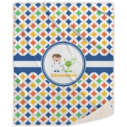 Boy's Astronaut Sherpa Throw Blanket (Personalized)