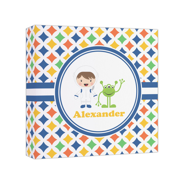 Custom Boy's Astronaut Canvas Print - 8x8 (Personalized)