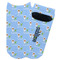 Boy's Astronaut Adult Ankle Socks - Single Pair - Front and Back