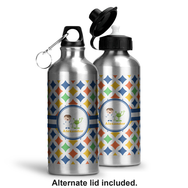 Boy's Astronaut Aluminum Water Bottle - Alternate lid options