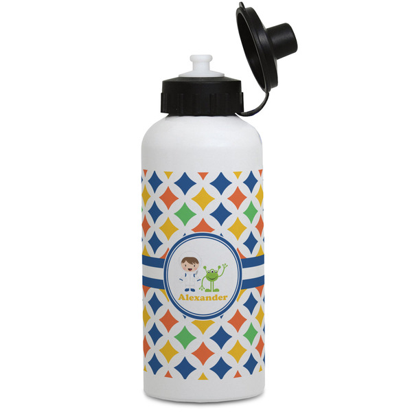 Custom Boy's Astronaut Water Bottles - Aluminum - 20 oz - White (Personalized)