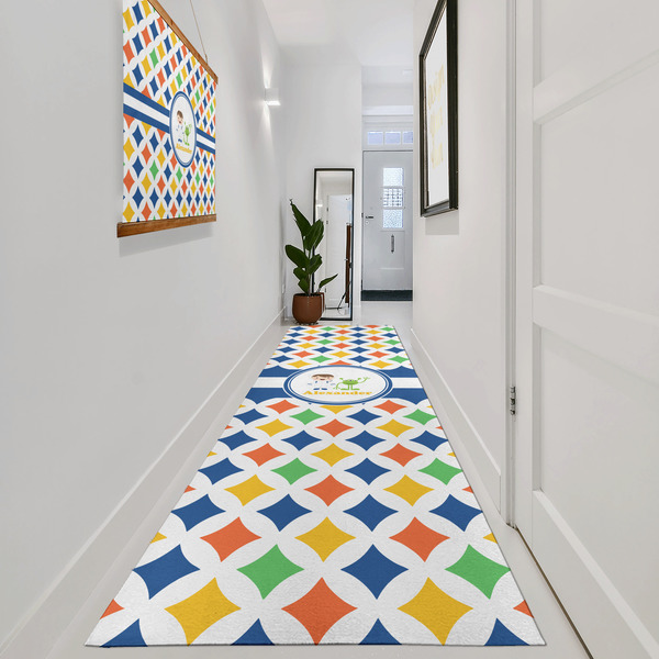 Boy's Astronaut Area Rug Sizes - In Context (vertical)