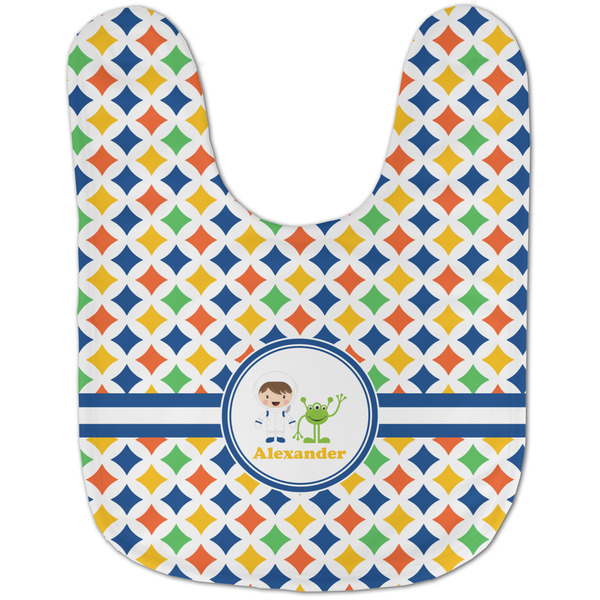 Boy's Astronaut Baby Bib - AFT flat