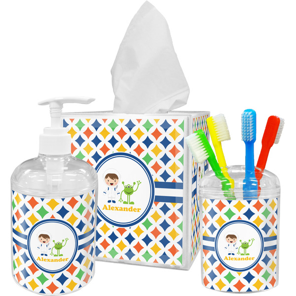 Boy's Astronaut Bathroom Accessories Set (Personalized)