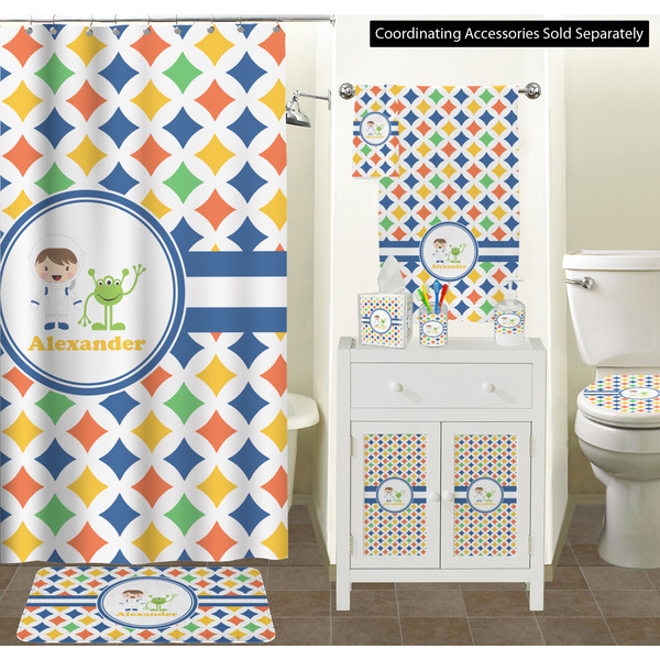 Boy's Astronaut Bathroom Scene