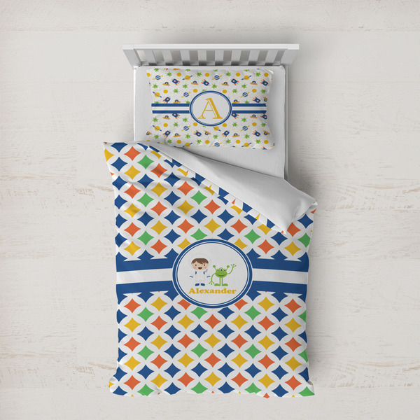 Custom Boy's Astronaut Duvet Cover Set - Twin XL (Personalized)