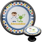 Boy's Astronaut Cabinet Knob (Black) (Personalized)
