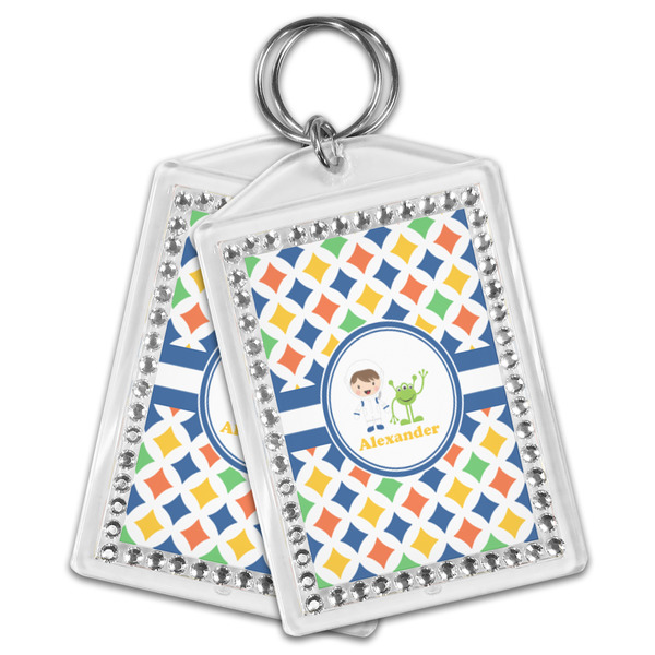 Boy's Astronaut Bling Keychain - MAIN