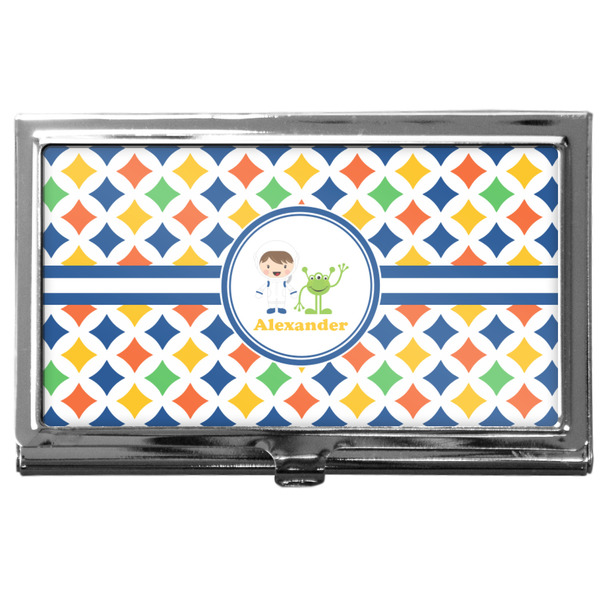 Custom Boy's Astronaut Business Card Case