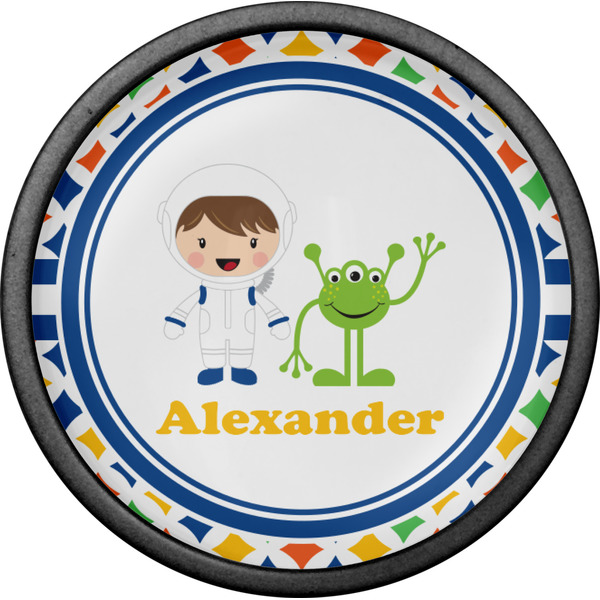 Boy's Astronaut Cabinet Knob - Black - Front