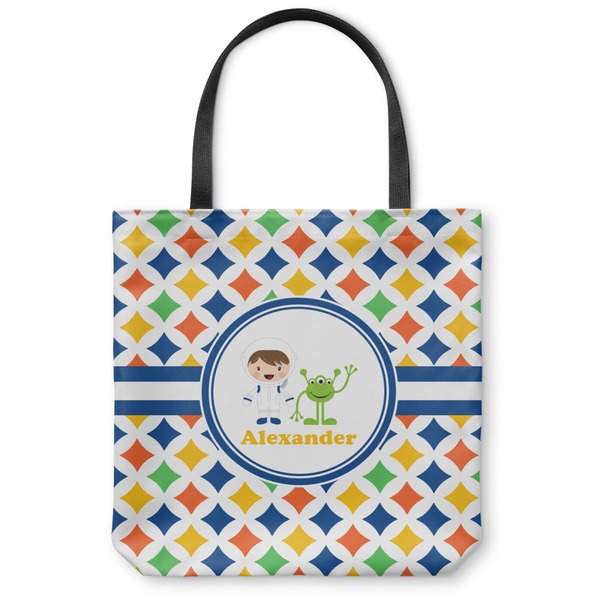 Custom Boy's Astronaut Canvas Tote Bag (Personalized)