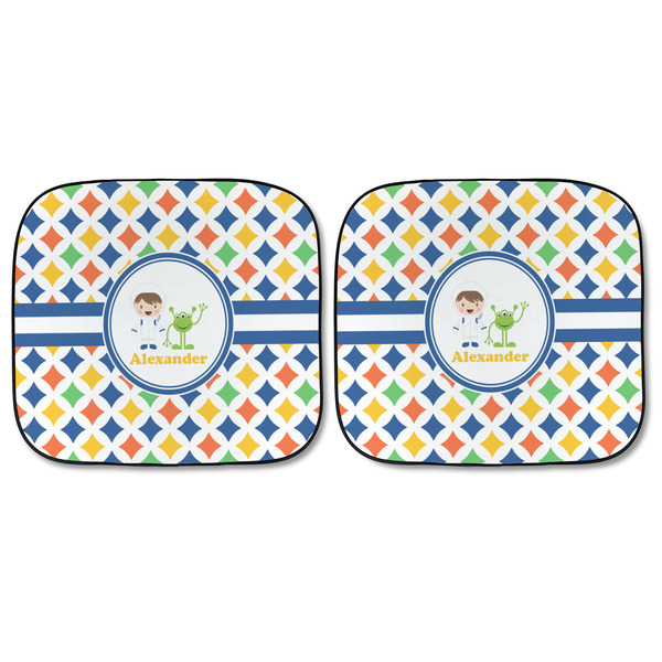 Boy's Astronaut Car Sun Shades - FRONT