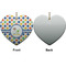 Boy's Astronaut Ceramic Flat Ornament - Heart Front & Back (APPROVAL)