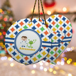 Boy's Astronaut Ceramic Ornament w/ Name or Text