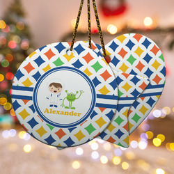 Boy's Astronaut Ceramic Ornament w/ Name or Text