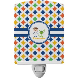 Boy's Astronaut Ceramic Night Light (Personalized)