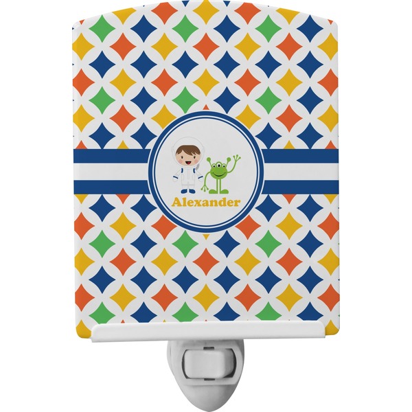 Custom Boy's Astronaut Ceramic Night Light (Personalized)