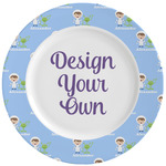 Boy's Astronaut Ceramic Dinner Plates (Set of 4) (Personalized)