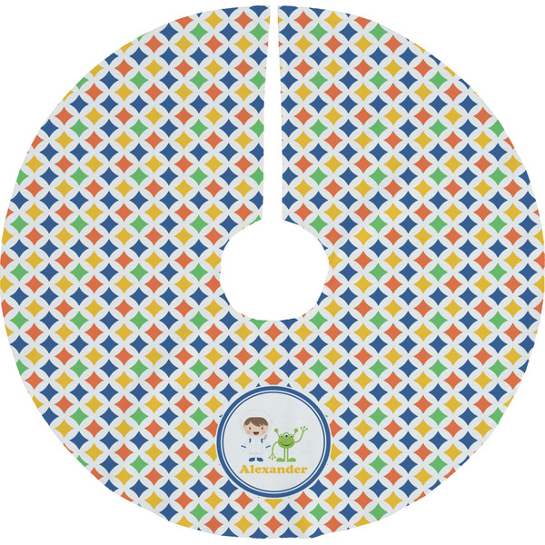 Custom Boy's Astronaut Tree Skirt (Personalized)