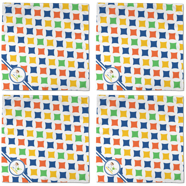 Boy's Astronaut Cloth Napkins - Personalized Dinner (APPROVAL) Set of 4