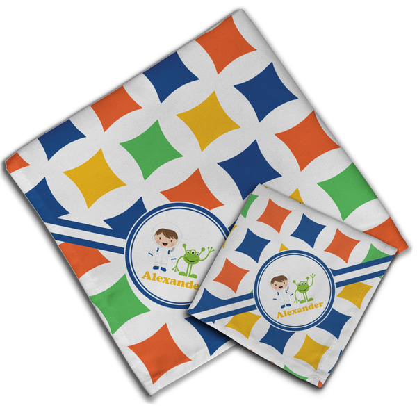 Boy's Astronaut Cloth Napkins - Personalized Lunch & Dinner (PARENT MAIN)